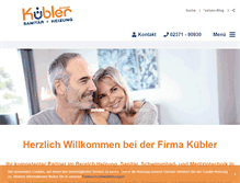 Tablet Screenshot of kuebler-tga.de